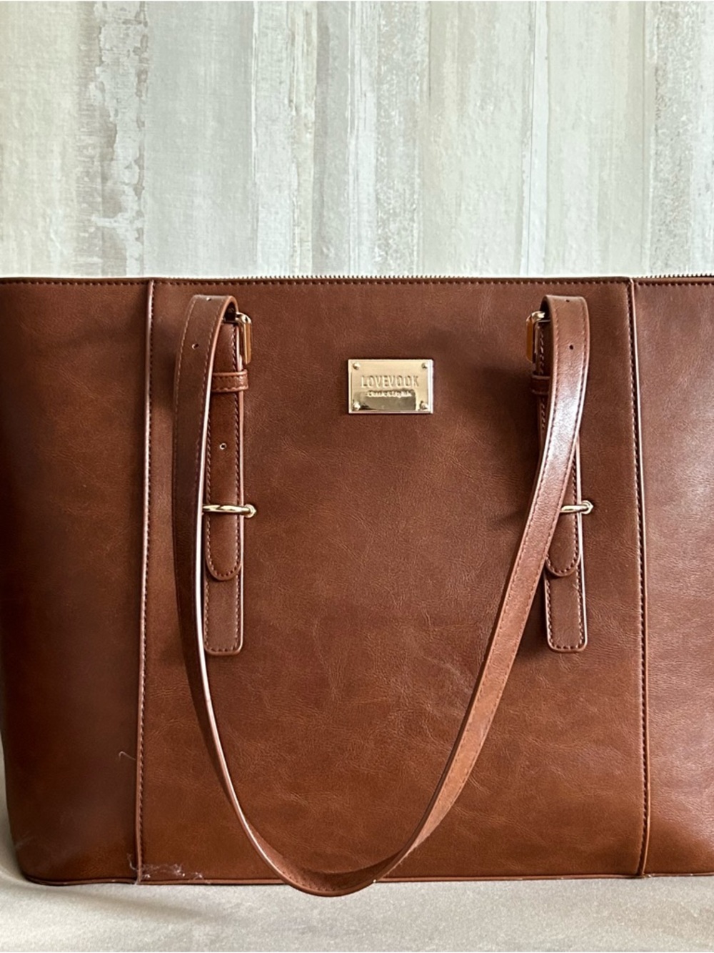 Lovevook Classic Brown Tote Bag - Picture 3 of 8